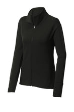 Load image into Gallery viewer, Sport-Tek ® Ladies Sport-Wick ® Flex Fleece Full-Zip - Black
