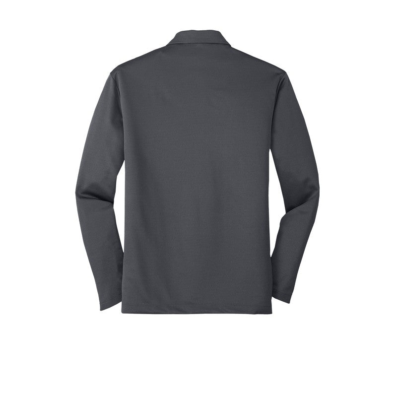 Performance Long Sleeve Polo - Steel Grey