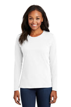 Load image into Gallery viewer, EUPHORIA Ladies Long Sleeve Core Cotton Tee - White
