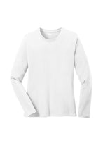 Load image into Gallery viewer, EUPHORIA Ladies Long Sleeve Core Cotton Tee - White
