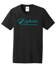 Load image into Gallery viewer, EUPHORIA Ladies Core Blend Tee - Black
