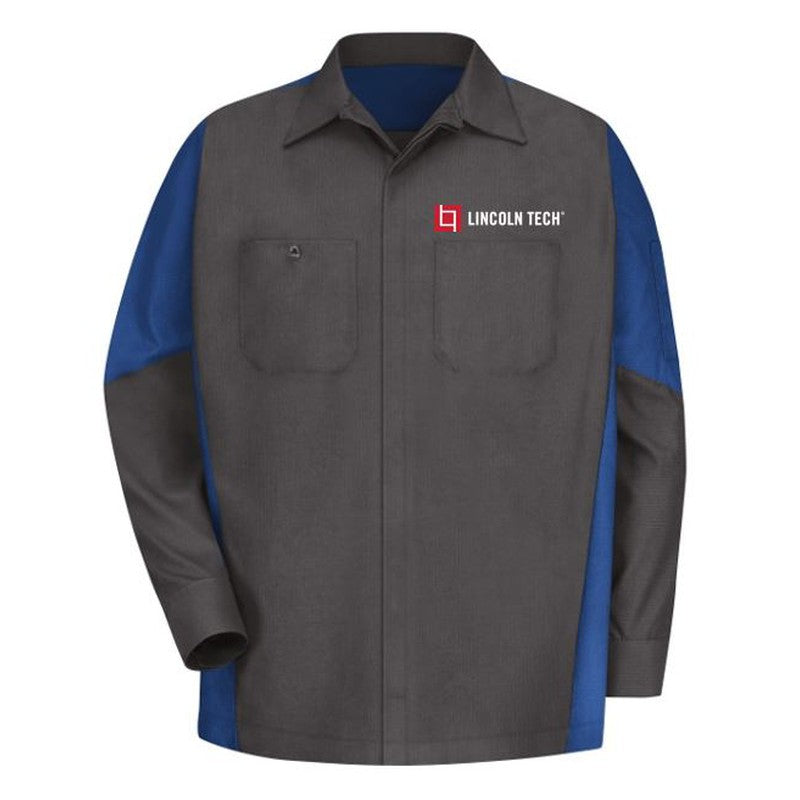 Long Sleeve Ripstop Crew Shirt - MCAP - Charcoal/Royal