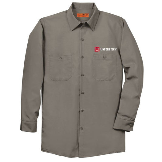 Red Kap® Long Sleeve Industrial Work Shirt - Grey