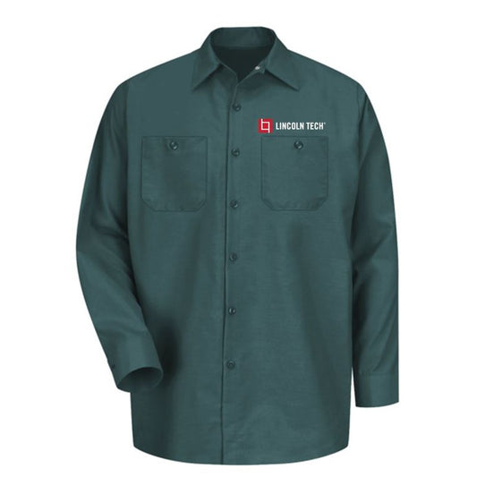 Red Kap Industrial Solid Long Sleeve Work Shirt - Spruce