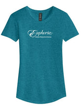 Load image into Gallery viewer, EUPHORIA Ladies Softstyle® Tri-Blend Short Sleeve Tee - Heather Teal
