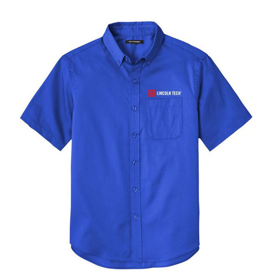 LINCOLN TECH MEN'S Short Sleeve SuperPro React™ Twill Shirt - True Royal